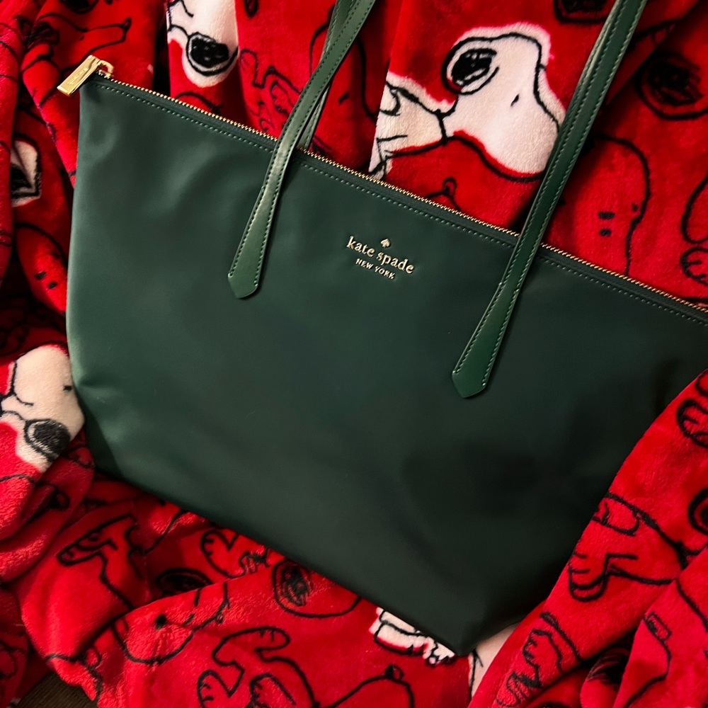 Kate Spade vinyl zipper tote